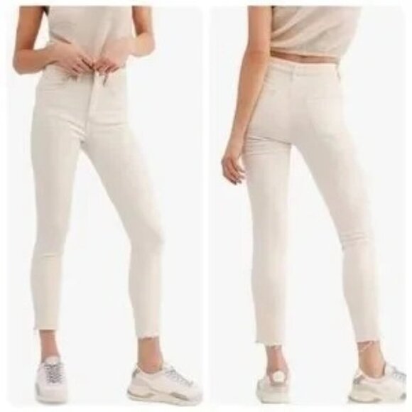 Free People White High Waist Skinny Jeans - Picture 1 of 6
